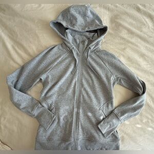 ATHLETA Triumph Hoodie, Organic Cotton, M, Gray Heather, VEUC